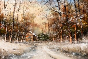 Zoltán Benda - Winter hut