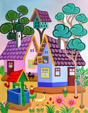 Koday László - Udvaron